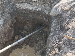Water Service Line Repair Dig Water Service Line Repair Dig