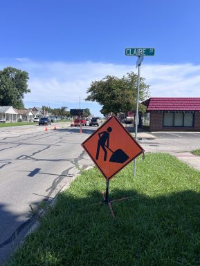 Water Service Line Repair Road Work Water Service Line Repair Road Work